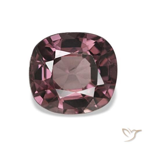 Spinelle pourpre naturelle coupe coussin, 1,06 ct, VVS-VS