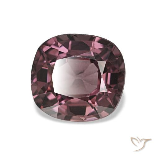 Spinelle pourpre naturelle coupe coussin, 1,06 ct, VVS-VS