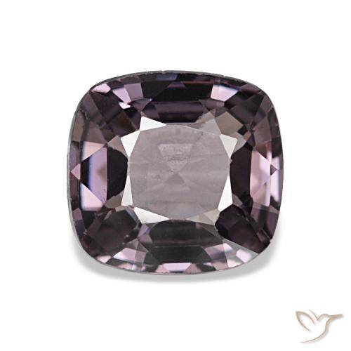 Spinelle pourpre naturelle coupe coussin, 1,25 ct, VVS-VS