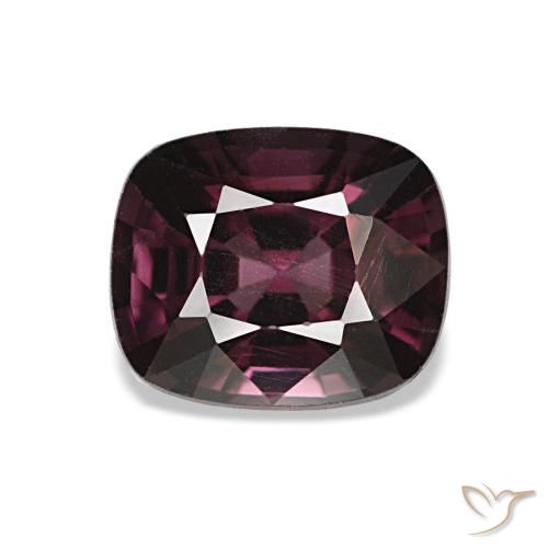 Spinelle pourpre de 1,49 ct, coussin, VVS-VS