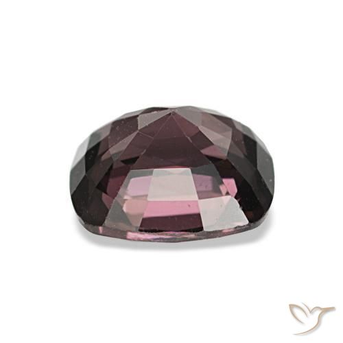 Spinelle pourpre naturelle coupe coussin, 1,54 ct, VVS-VS