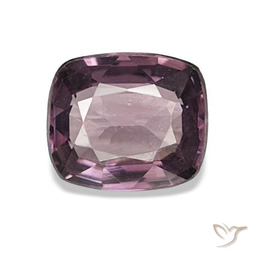 Spinelle pourpre naturelle coupe coussin, 1,37 ct, VVS-VS