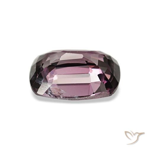 Spinelle pourpre naturelle coupe coussin, 1,54 ct, VVS-VS