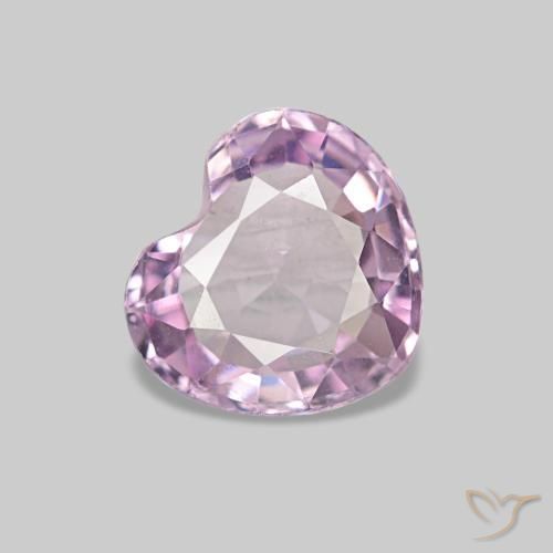 Spinelle rose naturelle forme de coeur, 0,61 ct, VS