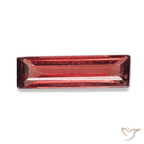 Spinelle rouge de 0,72 ct, baguette, VVS-VS