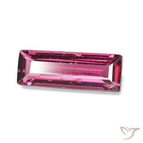 Spinelle pourpre naturelle baguette, 0,60 ct, VVS-VS