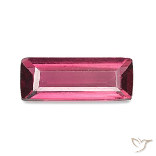 Spinelle pourpre naturelle baguette, 0,51 ct, VVS-VS