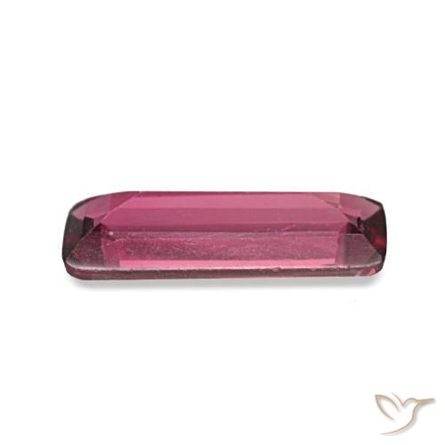 Spinelle pourpre naturelle baguette, 0,51 ct, VVS-VS