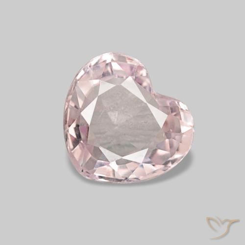 Spinelle rose naturelle forme de coeur, 0,71 ct, VVS-VS