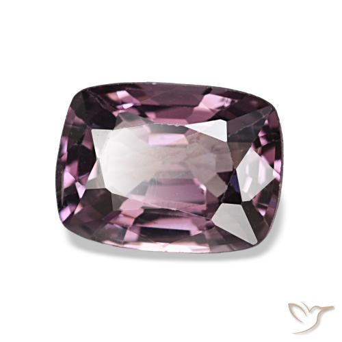 Spinelle pourpre naturelle coupe coussin, 1,34 ct, VVS-VS