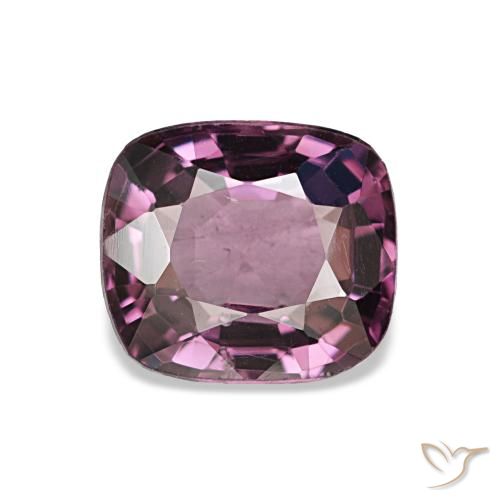 Spinelle pourpre naturelle coupe coussin, 1,06 ct, VVS-VS