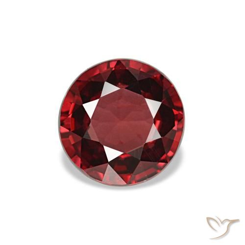 Spinelle rouge naturelle coupe roude, 1,18 ct, VVS-VS