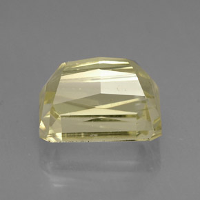 Spodumène jaune naturelle taille émeraude, 5,03 ct, VVS-VS