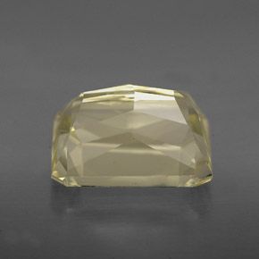Spodumène jaune naturelle taille émeraude, 5,90 ct, VS