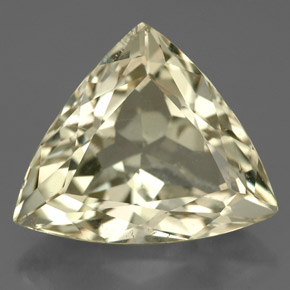 Spodumène Jaune clair naturelle Trillion, 8.31 ct, VS-SI
