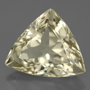 Spodumène Jaune clair naturelle Trillion, 8.31 ct, VS-SI