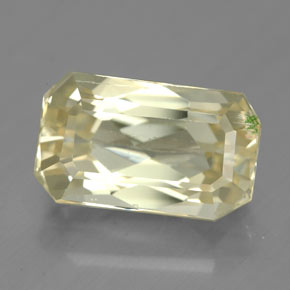 Spodumène jaune naturelle taille émeraude, 6,78 ct, SI