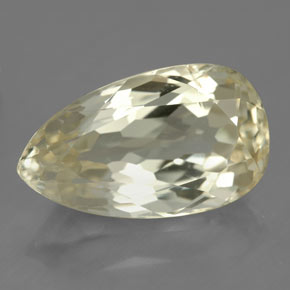 Spodumène jaune naturelle en forme de poire, 11,46 ct, SI