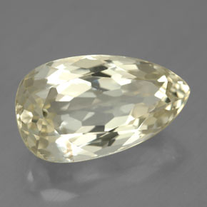 Spodumène jaune naturelle en forme de poire, 11,46 ct, SI