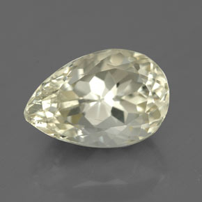 Spodumène Jaune naturelle En forme de poire, 5.02 ct, SI