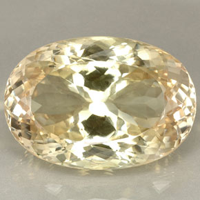 Spodumène Champagne rosâtre Léger naturelle Coupe ovale, 81.35 ct, VS