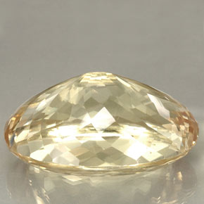 Spodumène Champagne rosâtre Léger naturelle Coupe ovale, 81.35 ct, VS