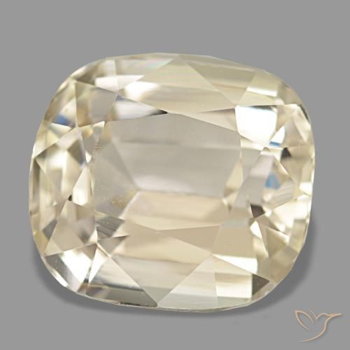 Spodumène doré naturelle coupe coussin, 5,05 ct, VVS-VS