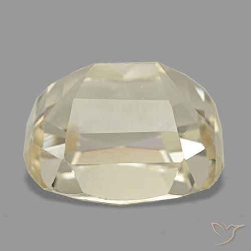 Spodumène doré naturelle coupe coussin, 5,05 ct, VVS-VS