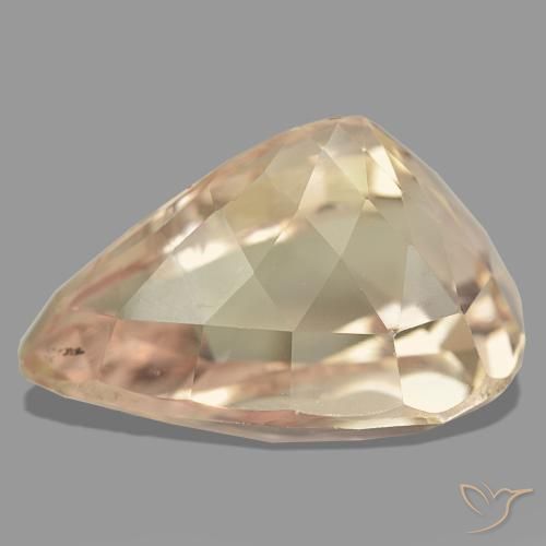 Spodumène rose naturelle en forme de poire, 42,64 ct, VS