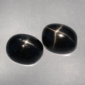 Achetez naturel ct noir diopside étoilé gems, coupe ovale, en provenance inde chez gemselect. en stock, livraison internationale!