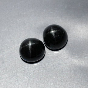 Achetez naturel ct noir diopside étoilé gems, coupe ovale, en provenance inde chez gemselect. en stock, livraison internationale!