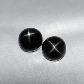 Achetez naturel ct noir diopside étoilé gems, coupe roude, en provenance inde chez gemselect. en stock, livraison internationale!