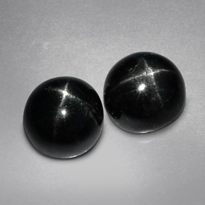 Achetez naturel ct noir diopside étoilé gems, coupe roude, en provenance inde chez gemselect. en stock, livraison internationale!