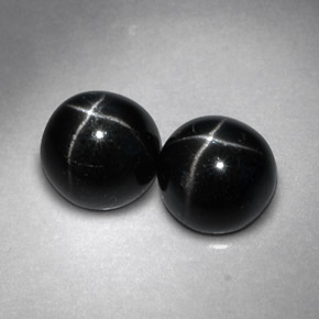 Achetez naturel ct noir diopside étoilé gems, coupe roude, en provenance inde chez gemselect. en stock, livraison internationale!
