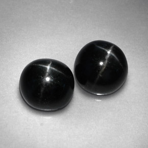 Achetez naturel ct noir diopside étoilé gems, coupe roude, en provenance inde chez gemselect. en stock, livraison internationale!