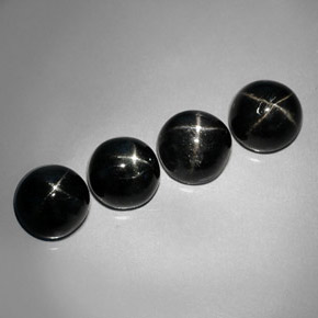 Achetez naturel ct noir diopside étoilé gems, coupe roude, en provenance inde chez gemselect. en stock, livraison internationale!