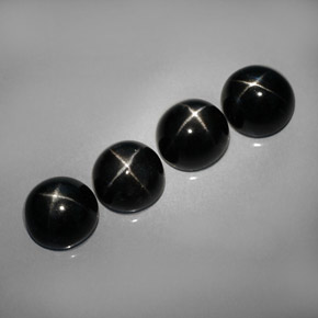 Achetez naturel ct noir diopside étoilé gems, coupe roude, en provenance inde chez gemselect. en stock, livraison internationale!