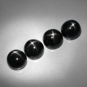 Achetez naturel ct noir diopside étoilé gems, coupe roude, en provenance inde chez gemselect. en stock, livraison internationale!