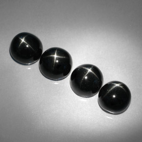 Achetez naturel ct noir diopside étoilé gems, coupe roude, en provenance inde chez gemselect. en stock, livraison internationale!