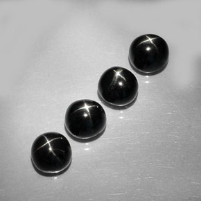 Achetez naturel ct noir diopside étoilé gems, coupe roude, en provenance inde chez gemselect. en stock, livraison internationale!