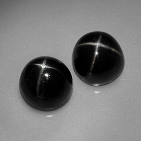 Achetez naturel ct noir diopside étoilé gems, coupe roude, en provenance inde chez gemselect. en stock, livraison internationale!