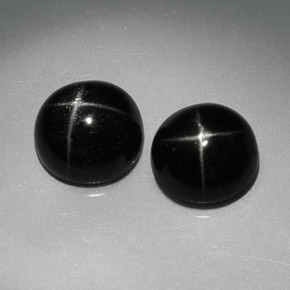 Achetez naturel ct noir diopside étoilé gems, coupe roude, en provenance inde chez gemselect. en stock, livraison internationale!