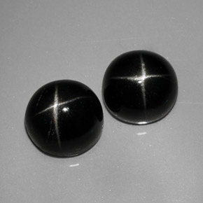 Achetez naturel ct noir diopside étoilé gems, coupe roude, en provenance inde chez gemselect. en stock, livraison internationale!
