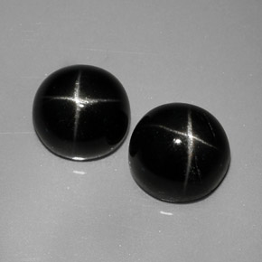 Achetez naturel ct noir diopside étoilé gems, coupe roude, en provenance inde chez gemselect. en stock, livraison internationale!