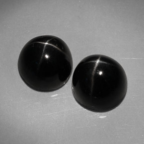 Achetez naturel ct noir diopside étoilé gems, coupe roude, en provenance inde chez gemselect. en stock, livraison internationale!