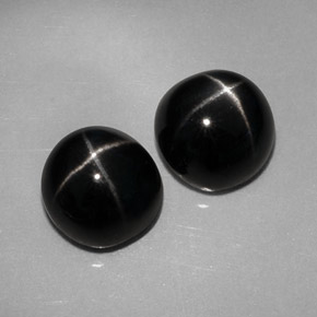 Achetez naturel ct noir diopside étoilé gems, coupe roude, en provenance inde chez gemselect. en stock, livraison internationale!
