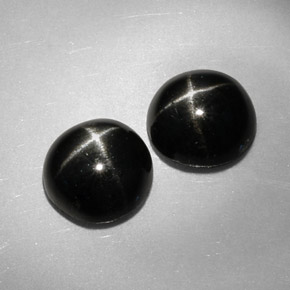 Achetez naturel ct noir diopside étoilé gems, coupe roude, en provenance inde chez gemselect. en stock, livraison internationale!