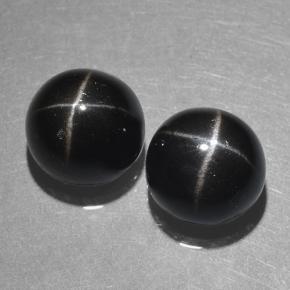 Achetez naturel 10,09ct noir diopside étoilé gems, coupe roude, en provenance inde chez gemselect. en stock, livraison internationale!