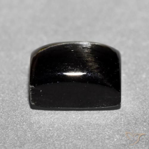 Diopside étoilé Noire naturelle Baquette, 1.89 ct, Opaque