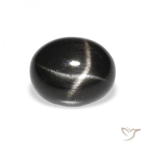 5.02ct Naturel Noire Diopside étoilé, ovale, Opaque